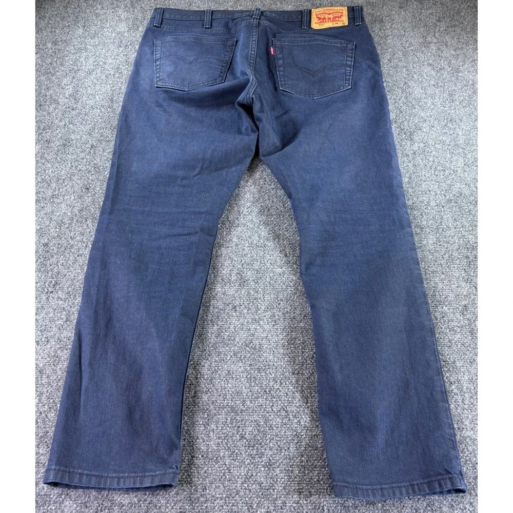 Levi's 511 Slim Fit Jeans Mens 38x30 Navy Blue Stretch Denim WaterLess Pants